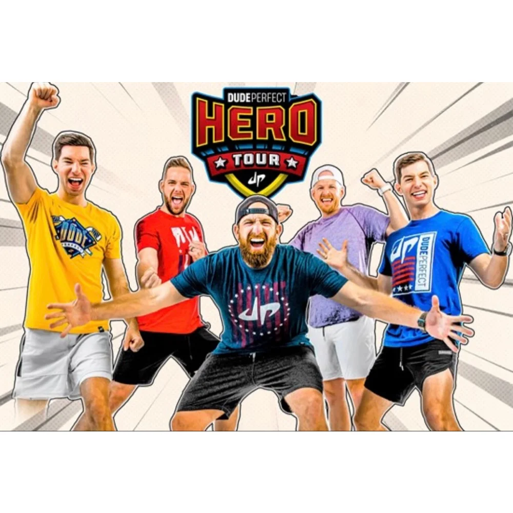 Dude Perfect The Hero Tour Popcorn Bucket NEW